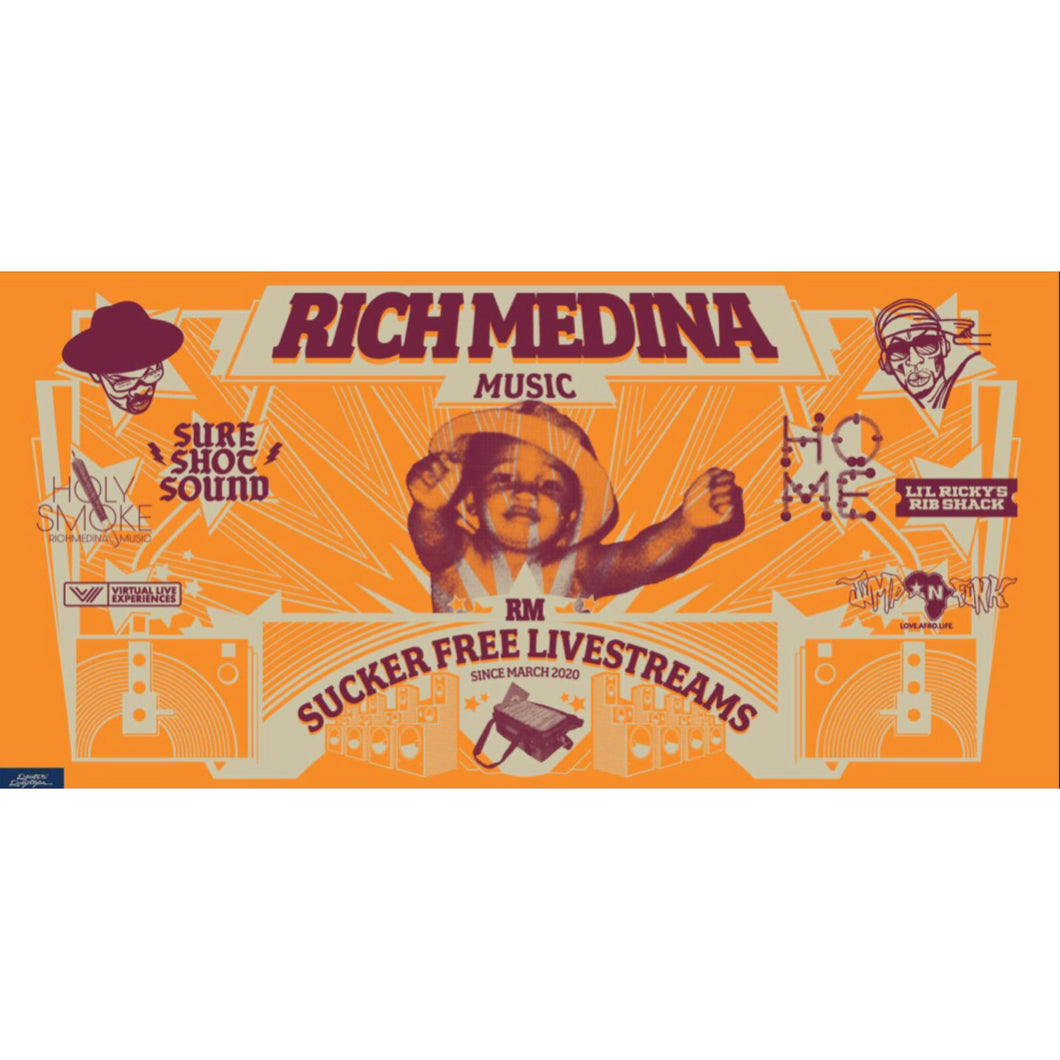 1 YEAR ANNIVERSARY SUCKER FREE RM X ROOTS N ROOFTOPS FLAG TOWEL